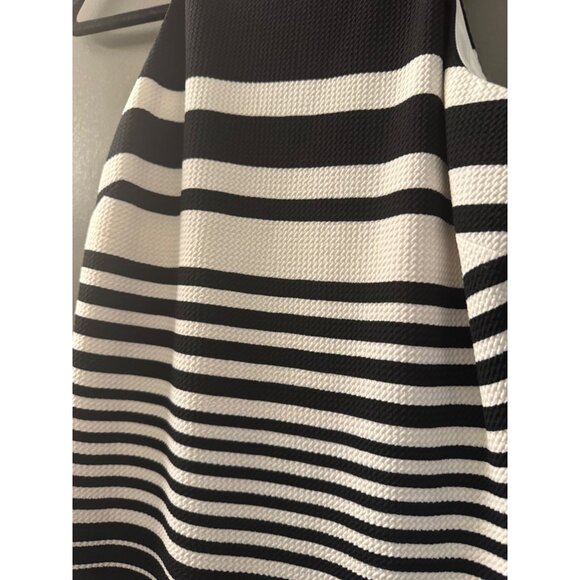 Black & White Striped Halter Bodycon Dress - Love...Ady S - Picture 4 of 5